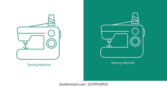 Sewing Machine Icon for Efficient Fabric Crafting and Sustainable Fashion