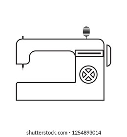 Sewing machine icon. Element of cyber security for mobile concept and web apps icon. Thin line icon for website design and development, app development