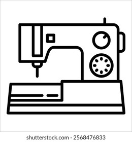 Sewing Machine Icon Element For Design