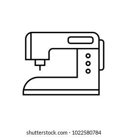 sewing machine icon. Element of home appliances for mobile concept and web apps. Thin line icon for website design and development, app development. Premium icon on white background