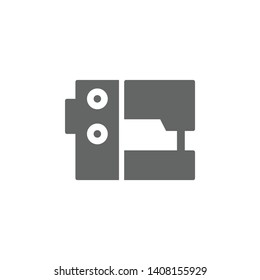 Sewing machine icon. Element of materia flat tools icon