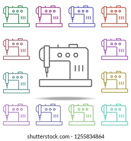 sewing machine icon. Elements of intelligence in multi color style icons. Simple icon for websites, web design, mobile app, info graphics