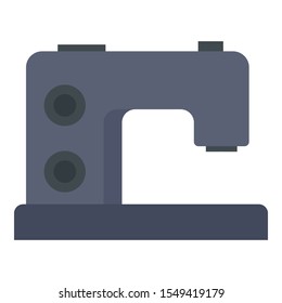 Sewing machine icon. Flat illustration of sewing machine vector icon for web design