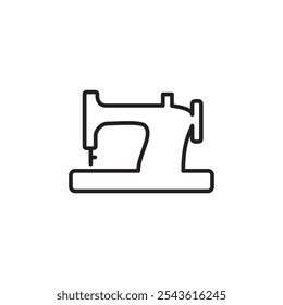 Sewing machine icon Flat line illustration