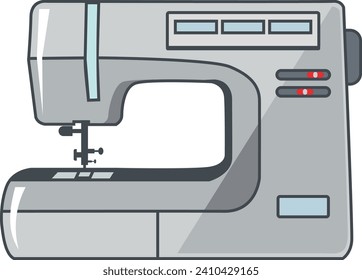 Sewing Machine Icon in flat style. Vector Illustration