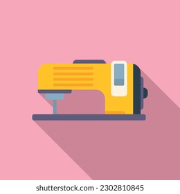 Flat of sew machine icon Royalty Free Vector Image