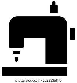 sewing machine icon with glyph style