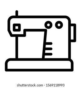 sewing machine icon glyph vector design 