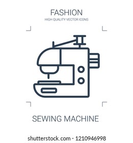 sewing machine icon. high quality line sewing machine icon on white background. from fashion collection flat trendy vector sewing machine symbol. use for web and mobile