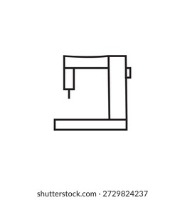 Diseño de elemento de ilustración de icono de máquina de coser