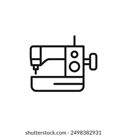 Sewing machine icon isolated on white background