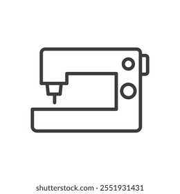 Sewing Machine Icon isolated on white background. Vector icon.