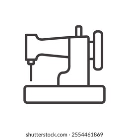 Sewing Machine Icon isolated on white background. Vector icon.