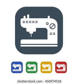 Sewing machine Icon Isolated on White Background.vector illustration icon