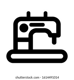sewing machine icon isolated sign symbol vector illustration - high quality black style vector icons
