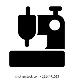 sewing machine icon isolated sign symbol vector illustration - high quality black style vector icons
