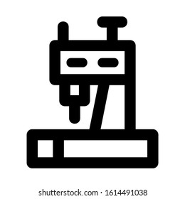 sewing machine icon isolated sign symbol vector illustration - high quality black style vector icons
