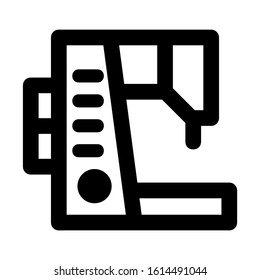 sewing machine icon isolated sign symbol vector illustration - high quality black style vector icons
