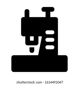 sewing machine icon isolated sign symbol vector illustration - high quality black style vector icons
