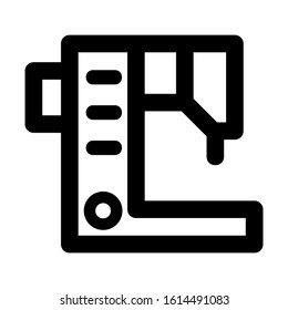 sewing machine icon isolated sign symbol vector illustration - high quality black style vector icons
