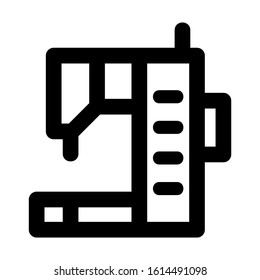 sewing machine icon isolated sign symbol vector illustration - high quality black style vector icons
