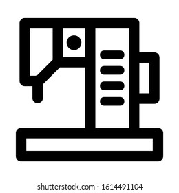 sewing machine icon isolated sign symbol vector illustration - high quality black style vector icons
