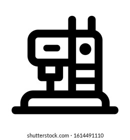 sewing machine icon isolated sign symbol vector illustration - high quality black style vector icons
