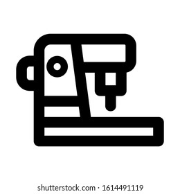 sewing machine icon isolated sign symbol vector illustration - high quality black style vector icons
