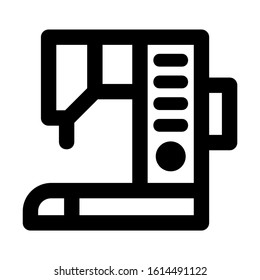 sewing machine icon isolated sign symbol vector illustration - high quality black style vector icons
