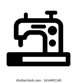 sewing machine icon isolated sign symbol vector illustration - high quality black style vector icons
