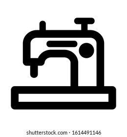 sewing machine icon isolated sign symbol vector illustration - high quality black style vector icons
