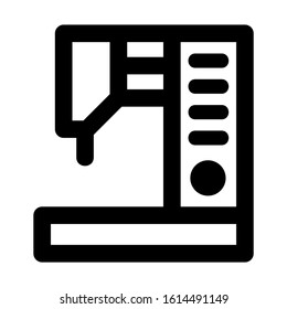 sewing machine icon isolated sign symbol vector illustration - high quality black style vector icons
