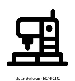 sewing machine icon isolated sign symbol vector illustration - high quality black style vector icons
