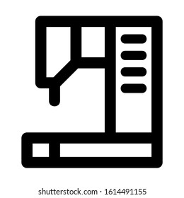 sewing machine icon isolated sign symbol vector illustration - high quality black style vector icons
