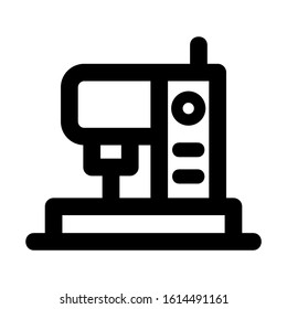 sewing machine icon isolated sign symbol vector illustration - high quality black style vector icons
