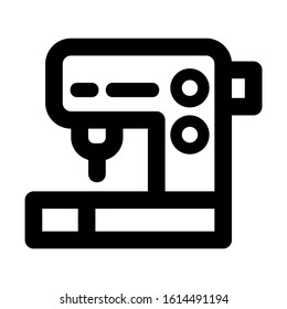sewing machine icon isolated sign symbol vector illustration - high quality black style vector icons
