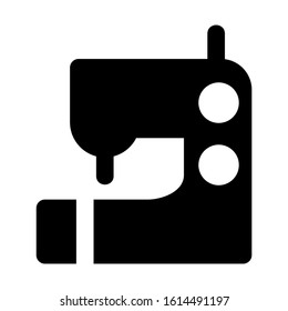 sewing machine icon isolated sign symbol vector illustration - high quality black style vector icons
