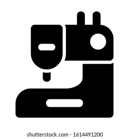 sewing machine icon isolated sign symbol vector illustration - high quality black style vector icons
