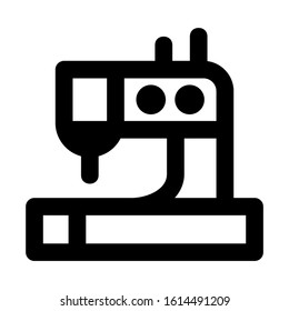 sewing machine icon isolated sign symbol vector illustration - high quality black style vector icons
