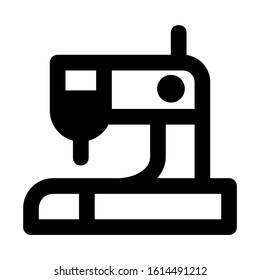 sewing machine icon isolated sign symbol vector illustration - high quality black style vector icons
