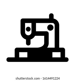 sewing machine icon isolated sign symbol vector illustration - high quality black style vector icons
