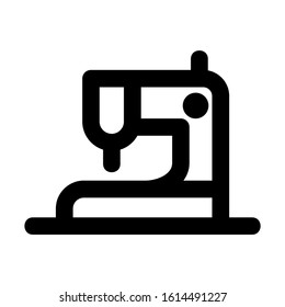 sewing machine icon isolated sign symbol vector illustration - high quality black style vector icons
