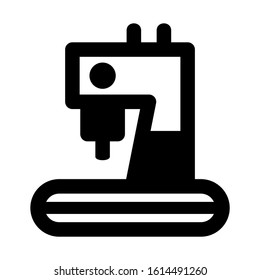 sewing machine icon isolated sign symbol vector illustration - high quality black style vector icons
