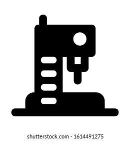 sewing machine icon isolated sign symbol vector illustration - high quality black style vector icons

