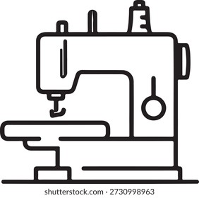 Icono de la máquina de coser línea de arte