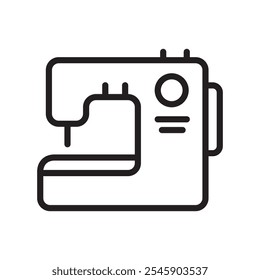 Sewing Machine icon line vector design template in trendy style