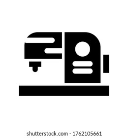 sewing machine icon or logo isolated sign symbol vector illustration - high quality black style vector icons
