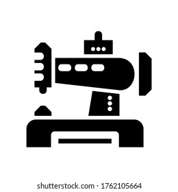 icono de máquina de coser o logotipo símbolo de signo aislado ilustración vectorial de alta calidad estilo negro iconos vectoriales
