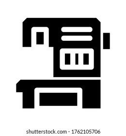 sewing machine icon or logo isolated sign symbol vector illustration - high quality black style vector icons
