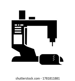 sewing machine icon or logo isolated sign symbol vector illustration - high quality black style vector icons
